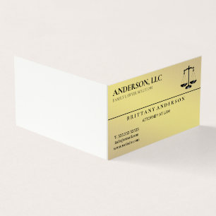 Rechtsanwalt Gold Schwarz Waage Professional Visitenkarten