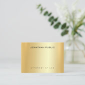 Rechtsanwalt Gold Template Office Visitenkarte (Stehend Vorderseite)