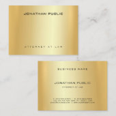 Rechtsanwalt Gold Template Office Visitenkarte (Vorne/Hinten)