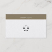 Rechtsanwalt | Goldene Initialen Visitenkarte (Rückseite)