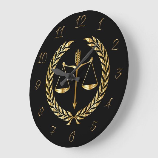 Rechtsanwalt Große Wanduhr (Winkel)