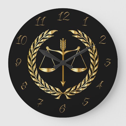 Rechtsanwalt Große Wanduhr (Vorderseite)