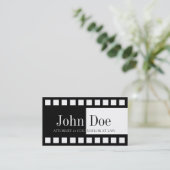 Rechtsanwalt halb/halb B/W Film Visitenkarte (Stehend Vorderseite)