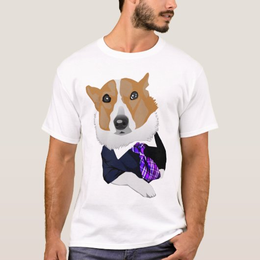 Rechtsanwalt-Hund Meme T-Shirt (Vorderseite)
