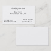 Rechtsanwalt im Rechtsanwaltsbüro Visitenkarte (Vorne/Hinten)