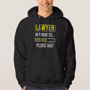 Rechtsanwalt in Arbeit Bitte warten Rechtsanwalt A Hoodie