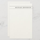 Rechtsanwalt/-in Beruf Schwarz Weiß Consultant Briefpapier (Vorne/Hinten)