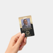 Rechtsanwalt in Black and Gold Ausweis (Handheld)