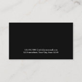 Rechtsanwalt in Dark Damask Visitenkarte (Rückseite)