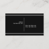 Rechtsanwalt in der Größenordnung der Justiz grau, Visitenkarte (Rückseite)