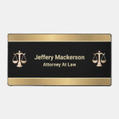 Rechtsanwalt in der Größenordnung des Richterricht Schreibtischunterlage (Vorderseite)