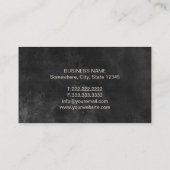 Rechtsanwalt in der Rechtsschule Chalkboard Lawyer Visitenkarte (Rückseite)