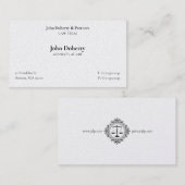 Rechtsanwalt in Klasse I Elegante Größenordnung de Visitenkarte (Vorne/Hinten)