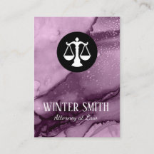 Rechtsanwalt in Violett-Marmor-Wasserfarbe