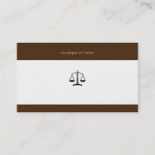 Rechtsanwalt | Initialen Visitenkarte (Rückseite)