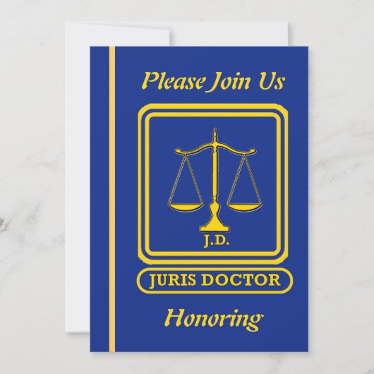 Rechtsanwalt J.D. Einladung zur Ruhestandsregelung (Vorderseite)