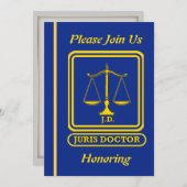 Rechtsanwalt J.D. Einladung zur Ruhestandsregelung (Vorne/Hinten)