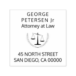 Rechtsanwalt | Juristenwaagen, einfach Permastempel