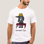 Rechtsanwalt-Katze T-Shirt (Vorderseite)