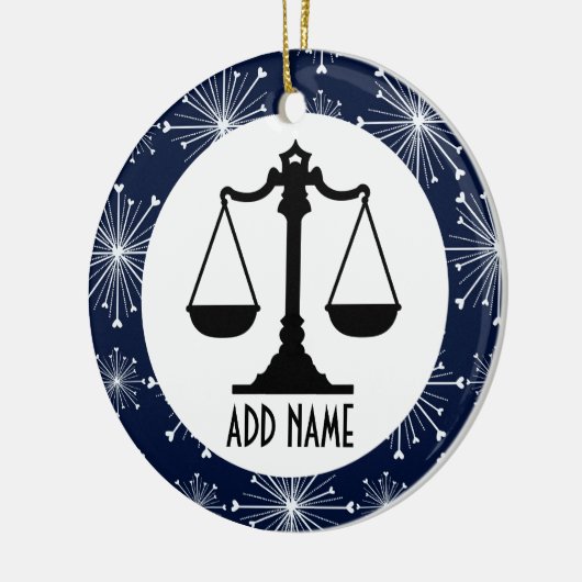 Rechtsanwalt Keramik Ornament (Links)