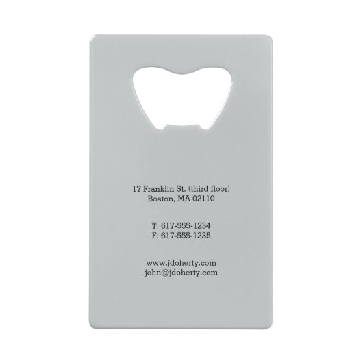 Rechtsanwalt Klassiker-Skalen an den Gesetz| von Kreditkarten Flaschenöffner (Rückseite)