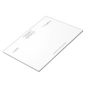 Rechtsanwalt, klassisch, Rechtsanwalt Black 11" x  Notizblock (angewinkelt)