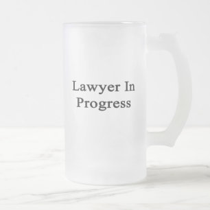 Rechtsanwalt laufend mattglas bierglas