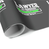 Rechtsanwalt-laufender lustiger juristische geschenkpapier (Rolleneckpunkt)