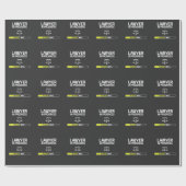 Rechtsanwalt-laufender lustiger juristische geschenkpapier (Flach)