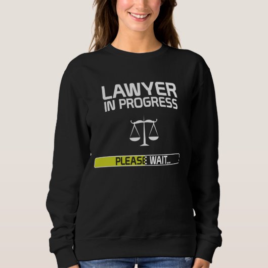 Rechtsanwalt-laufender lustiger juristische sweatshirt (Vorderseite)