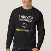 Rechtsanwalt-laufender lustiger juristische sweatshirt (Vorderseite)