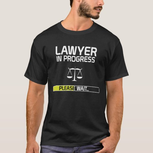 Rechtsanwalt-laufender lustiger juristische T-Shirt (Vorderseite)