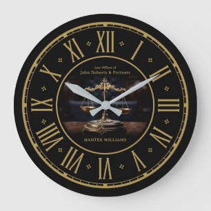 Rechtsanwalt   Law Office Large Clock Große Wanduhr