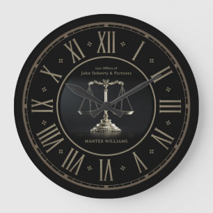 Rechtsanwalt   Law Office Large Clock Große Wanduhr