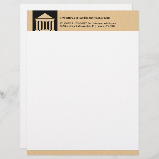 Rechtsanwalt Letterhead Briefkopf (Vorne/Hinten)