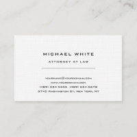 Rechtsanwalt Linen Minimalistisch Classical Pro