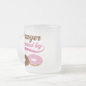 Rechtsanwalt-lustiges Geschenk Mattglastasse (Vorderseite Links)