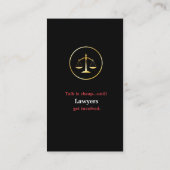 Rechtsanwalt Männer Anzug Red Krawatte Business Ca Visitenkarte (Rückseite)