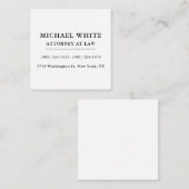 Rechtsanwalt Minimalistisch Beruflich Begleitkarte (Vorne/Hinten)