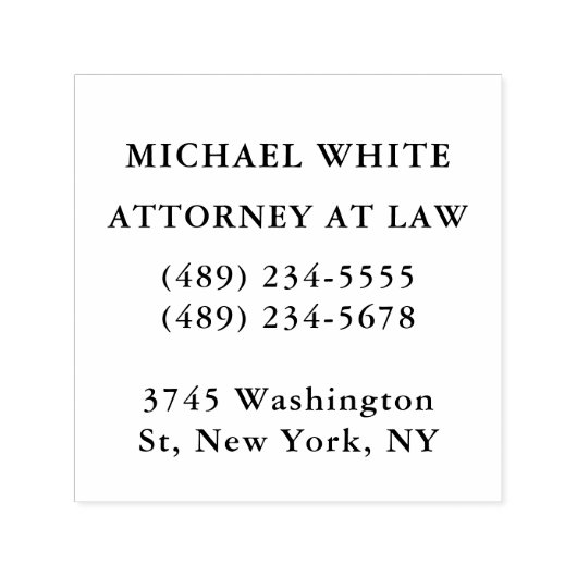 Rechtsanwalt Minimalistisch Beruflich Permastempel (Design)