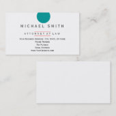 Rechtsanwalt Minimalistische Visitenkarte (Vorne/Hinten)