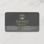 Rechtsanwalt mit "Law Custom Business Card" Visitenkarte (Vorderseite)