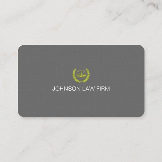 Rechtsanwalt mit "Law Custom Business Card" Visitenkarte (Rückseite)