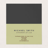 Rechtsanwalt mit minimaler Visitenkarte Visitenkarten (Außenseite Aufgefaltet)