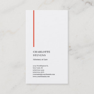 Rechtsanwalt Mode Minimalistisch Elegant Einfach Visitenkarte