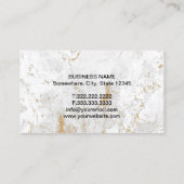 Rechtsanwalt Modern Gold Marble Stone Lawyer Visitenkarte (Rückseite)
