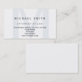 Rechtsanwalt Moderner Minimalistischer Schlichter Visitenkarte (Vorne/Hinten)