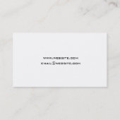 Rechtsanwalt modernes II - einfach, sauber, Visitenkarte (Rückseite)