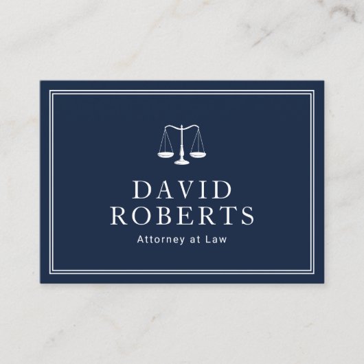 Rechtsanwalt-nobles Visitenkarte (Vorderseite)