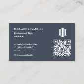 Rechtsanwalt Pillars Charcoal Beruflich Visitenkarte (Rückseite)